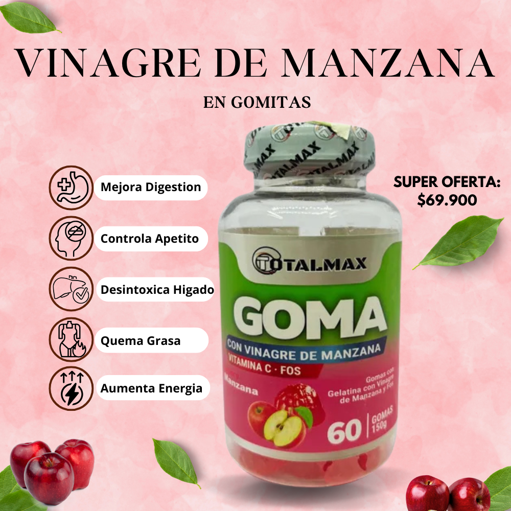 Vinagre de manzana en gomitas x60🍎