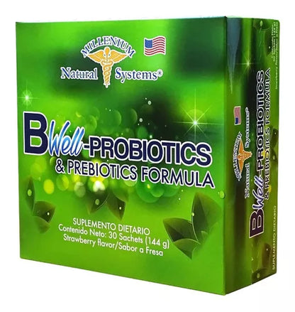 B-Well Probióticos Y Prebióticos Natural Systems 30 Sachets en polvo