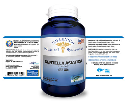 Centella Asiatica 400MG x 60 Capsulas